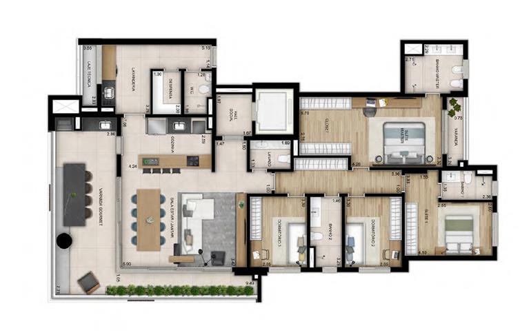 Projeto Padrão 200m2